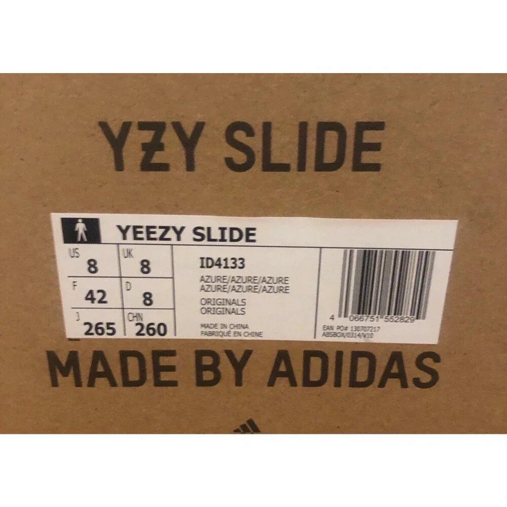 ADIDAS YEEZY SLIDES “AZURE” SIZE 8M